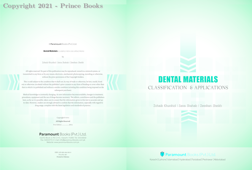 dental materials: classification & applications chart