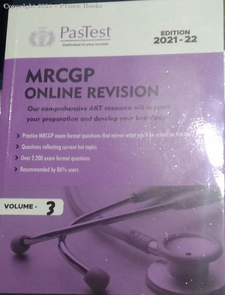 mrcgp online revision, 3 volume set