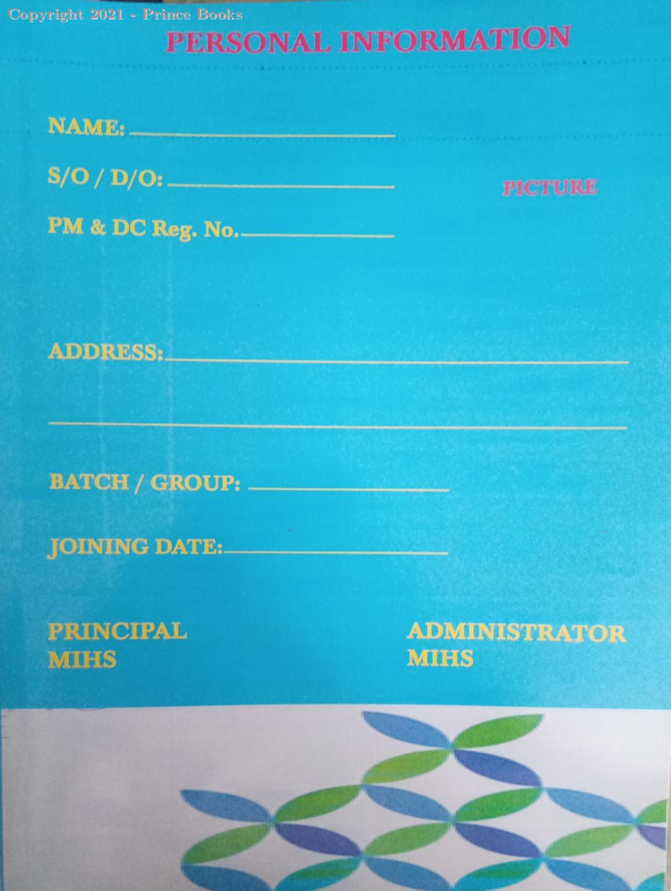 house job logbook (personal information)