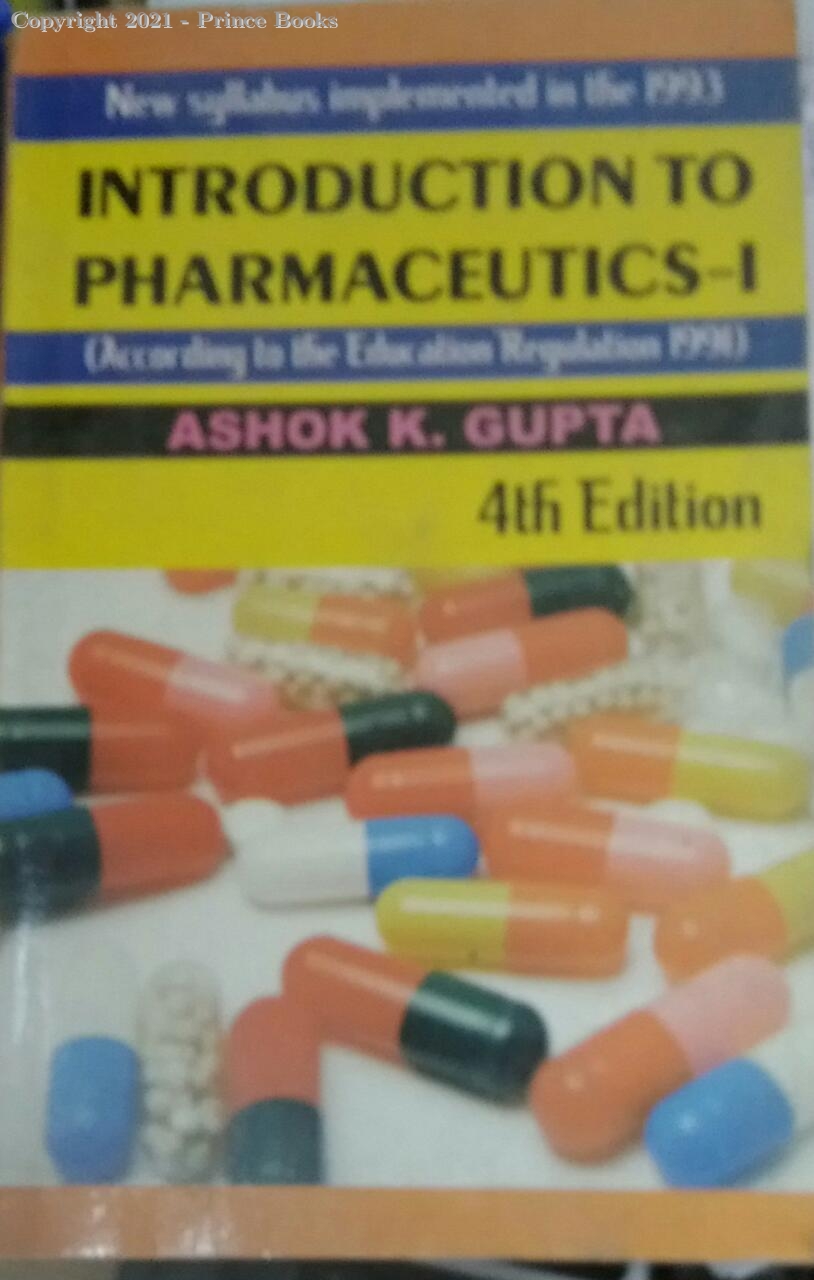 Introduction to Pharmaceutics-1, 4e