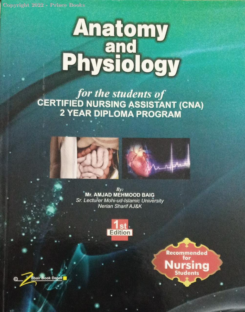 anatomy and physiology for 2 year diploma program, 1st