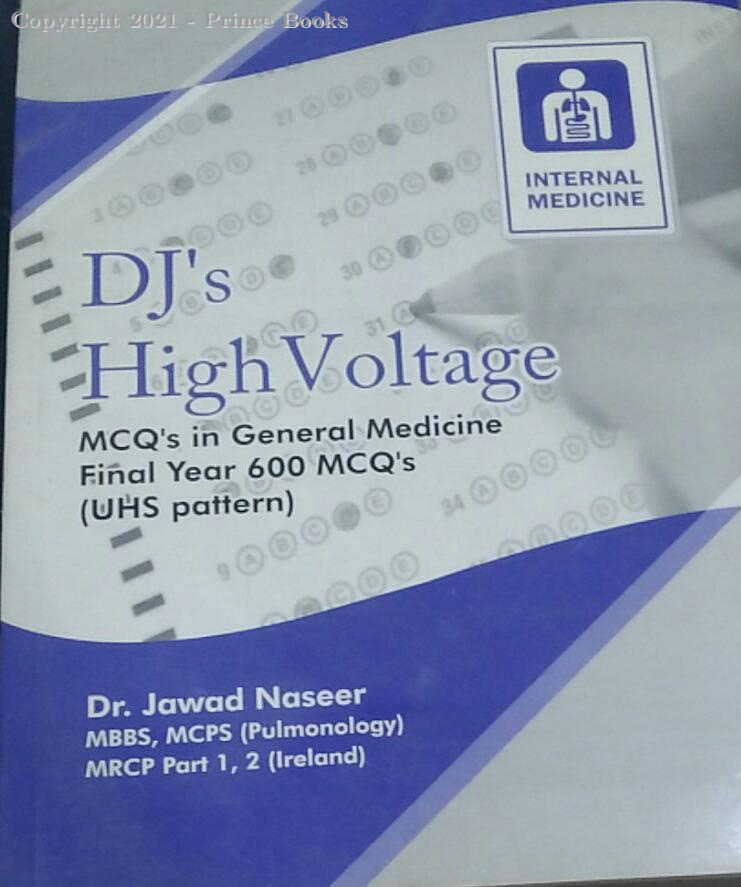 dj's high voltage mcq's in general medicine final year 600 mcqs's