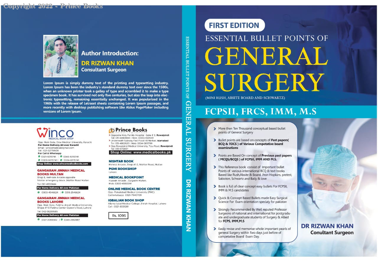 essential bullet points of general surgery 