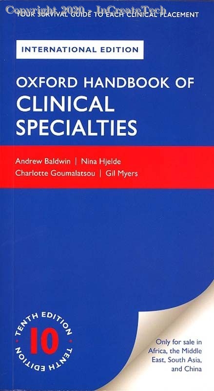 Oxford Handbook of Clinical Specialties, 10e