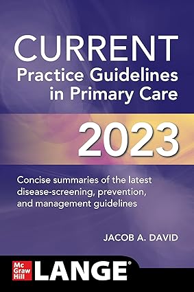 CURRENT Practice Guidelines in Primary Care 2023, 20e