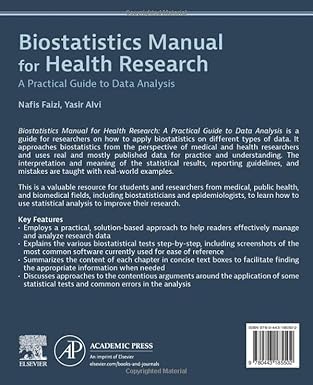 42005391 - Biostatistics Manual for Health Research: A Practical Guide ...