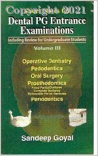 Short Notes for Dental PG Entrance Examinations vol III