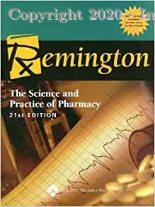 Remington The Science And Practice Of Pharmacy, 21e