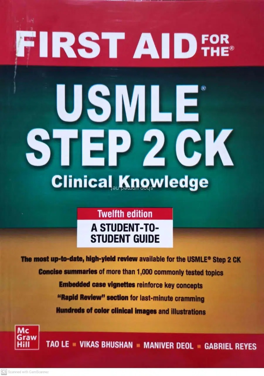 first aid for the usmle step 2 ck clinical knowledge, 12e