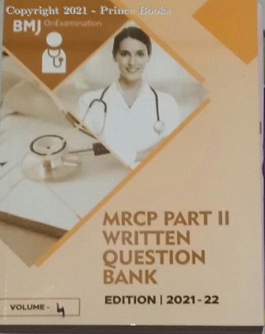 bmj on examination mrcp part 2 written question bank, 4vol set, 1e