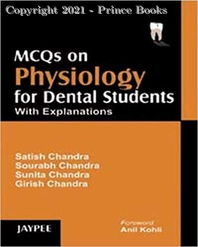 9788180619625 - MCQs on Physiology for Dental Students with ...