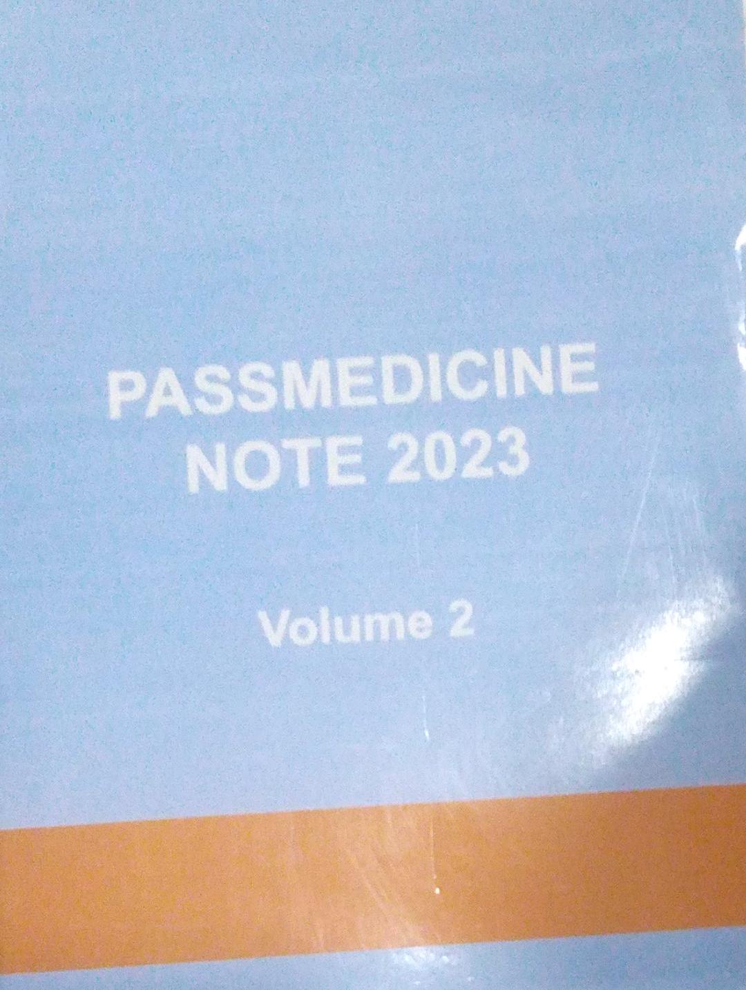 passmedicine notes 2023