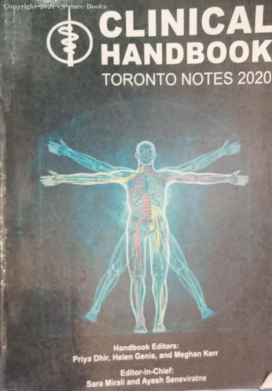 Clinical Handbook TORONTO NOTES 2020
