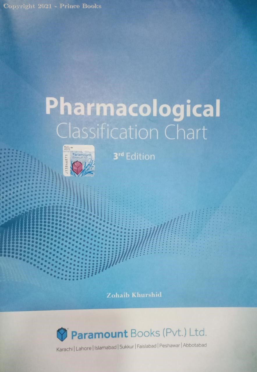 pharmacological classification chart, 3e