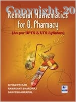 Remedial Mathematics for B. Pharmacy, 1e