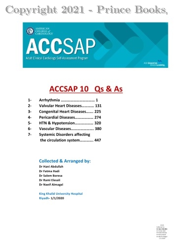 accsap adult clinical cardiology self assessment program