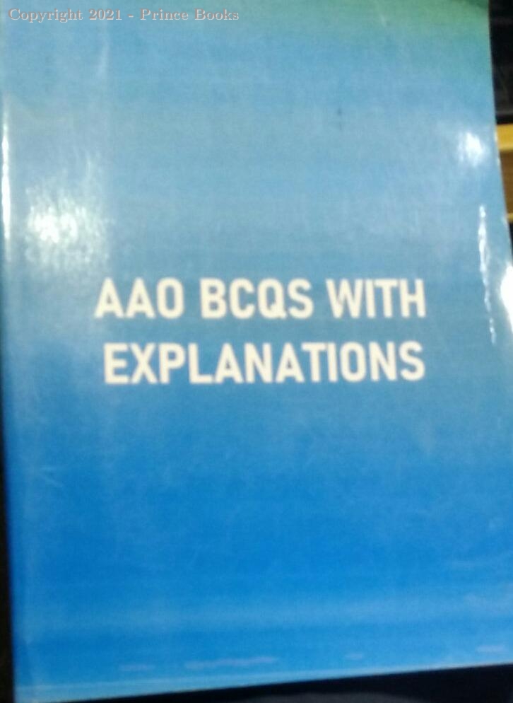 aao bcqs with explanations, 1e