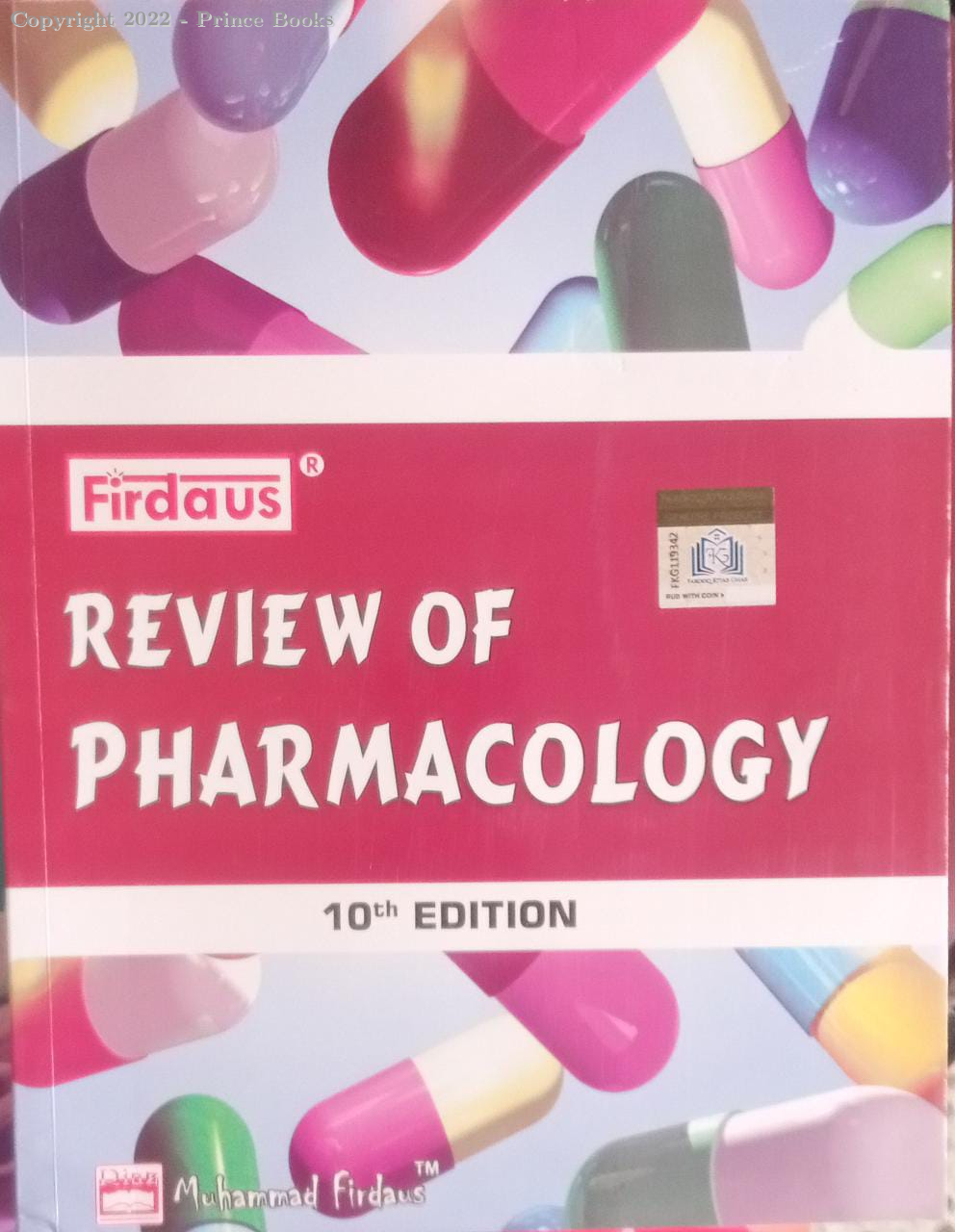 firdaus review of pharmacology, 10e