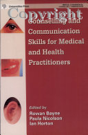 counselling and communication skills for medical and health practitioners