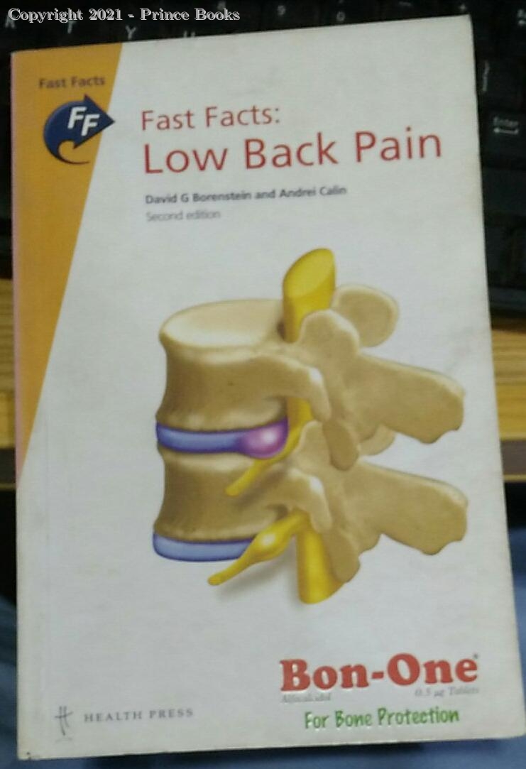 FAST FACTS LOW BACK PAIN