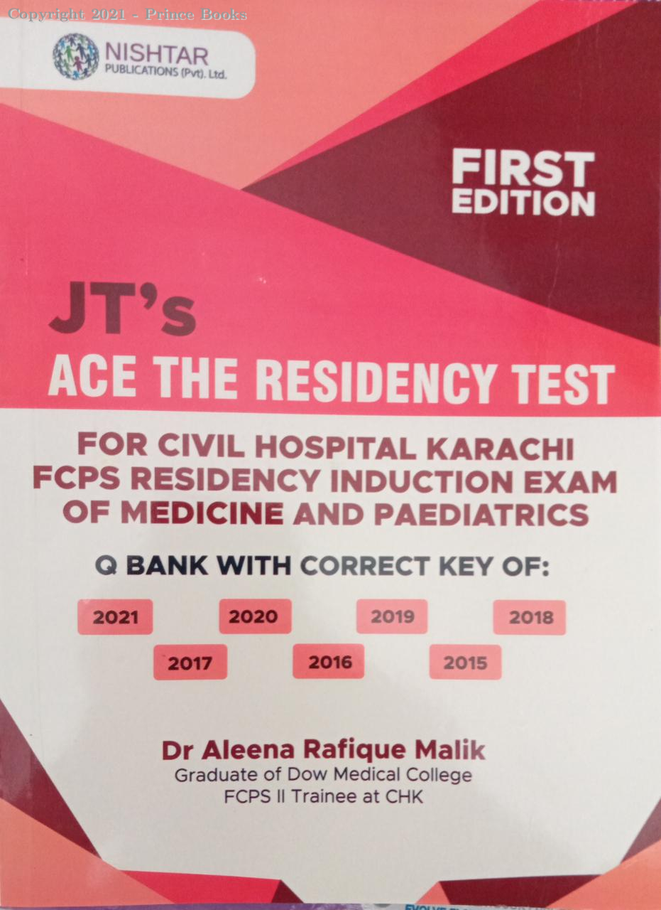 jt's ace the residency test, 1e