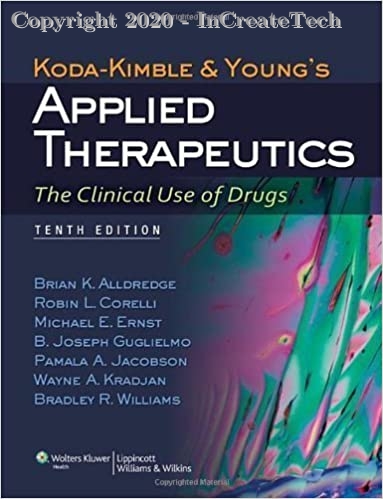 applied therapeutics the clinical use of drugs forur vol set,10e
