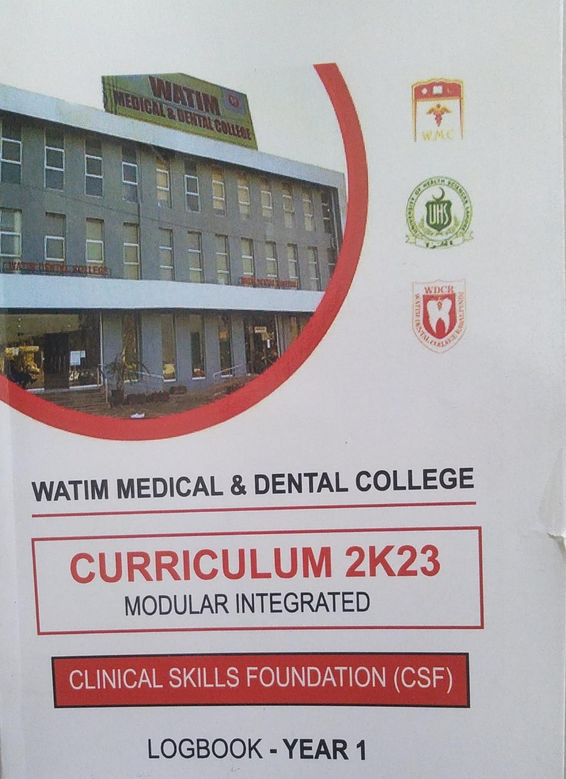 watim medical college clinical skills foundation (csf) logbook - year 1 
