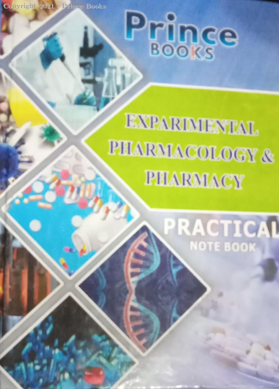 exparimental pharmacology & pharmacy practical note book