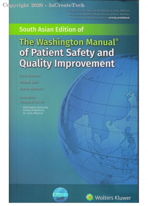 THE Washington Manual of Patient Safety and Quality Improvement