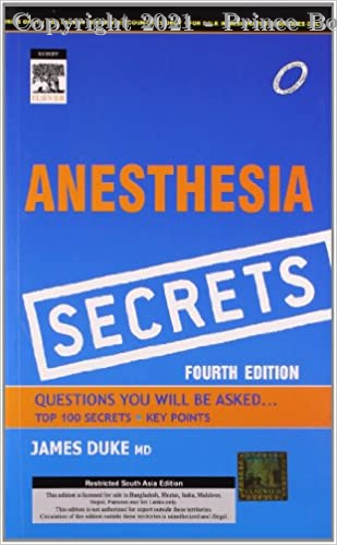 Anesthesia Secrets, 4E