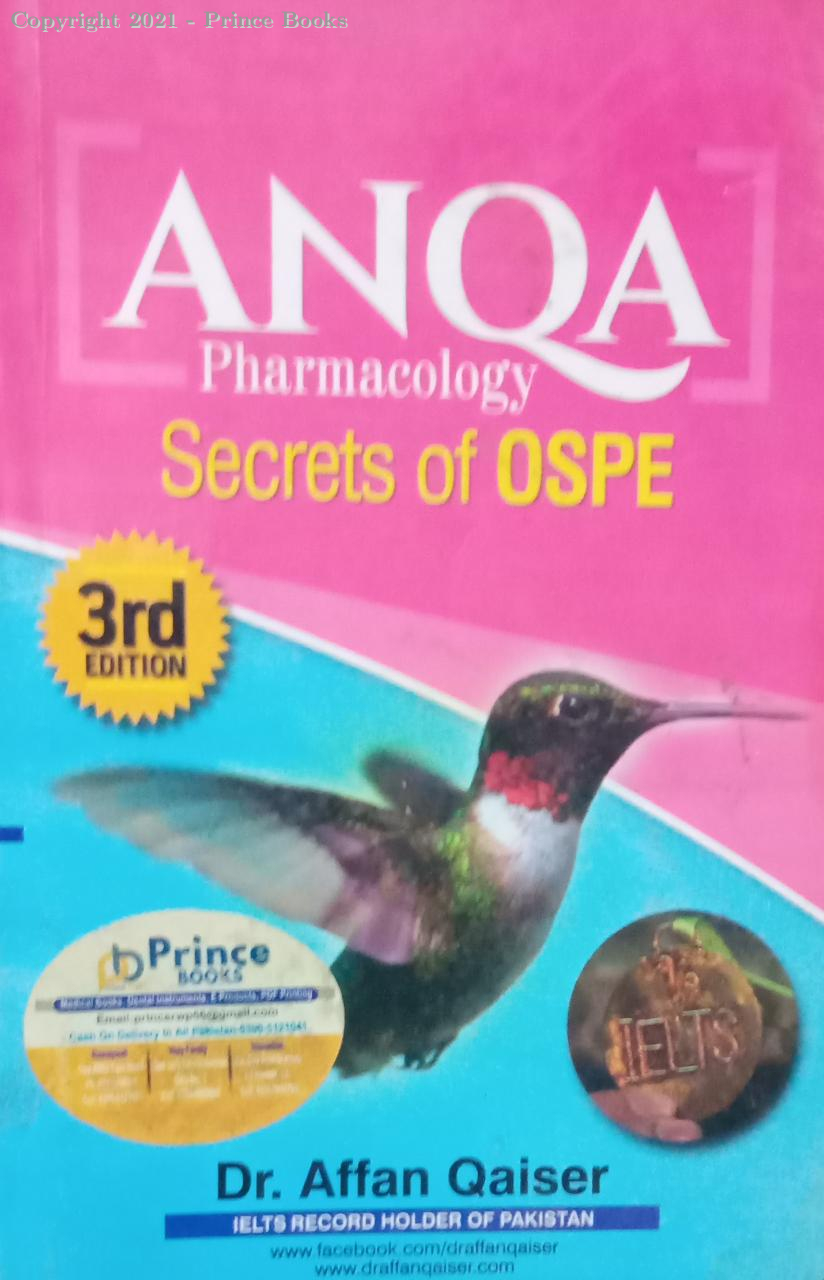 ANQA PHARMACOLOGY SECRETS OF OSPE, 3e