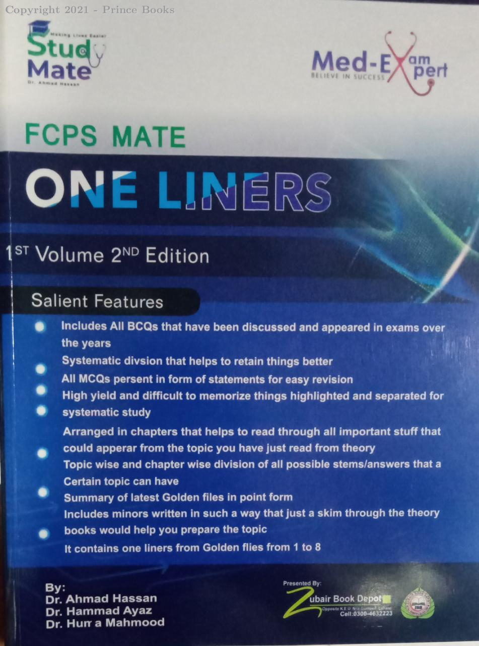 fcps mate ONE LINERS 1ST VOL, 2E