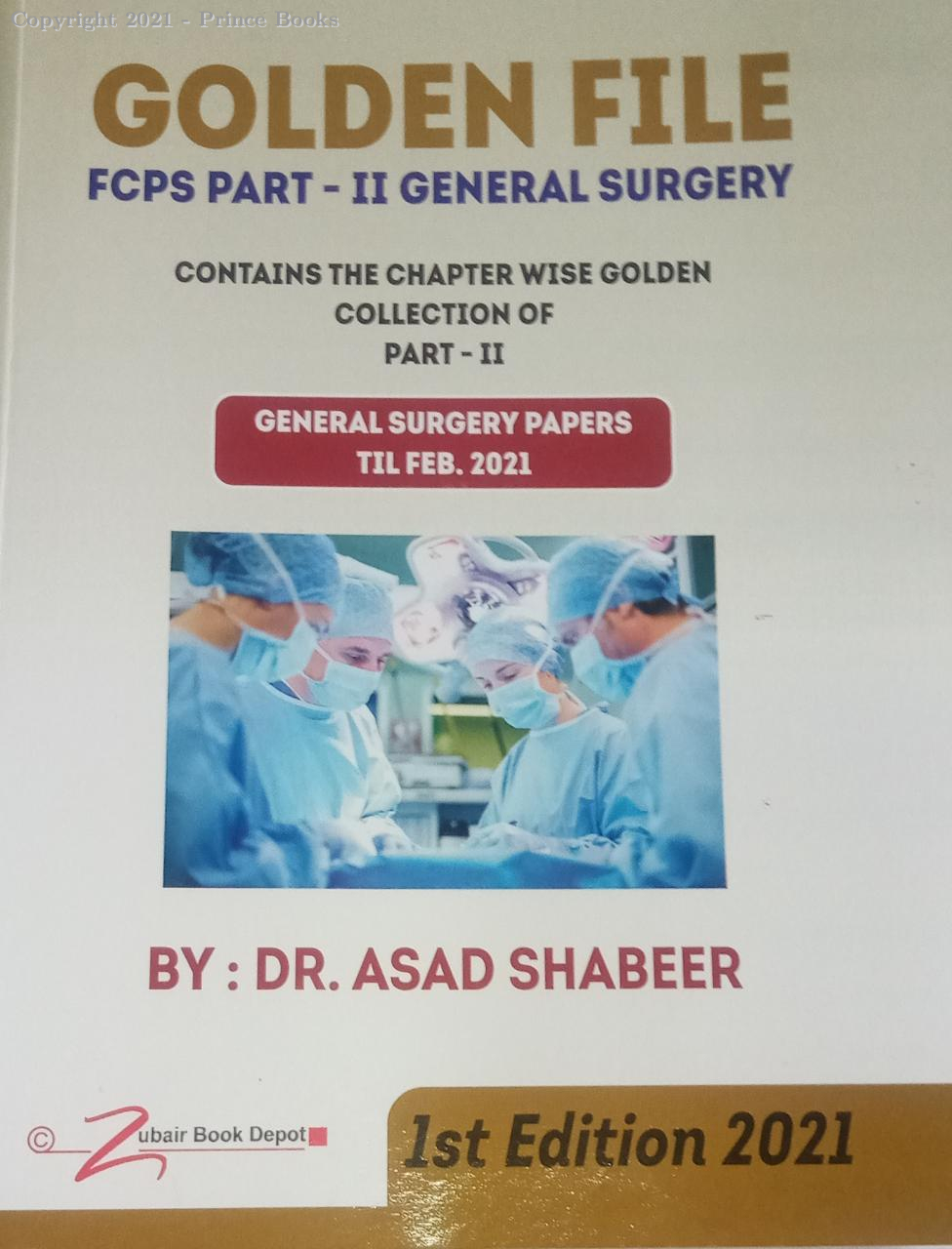 golden file fcps part-II general surgery, 1e