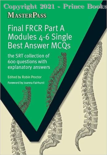 masterpass final frcr part a modules 4-6 single best answer mcqs, 1e