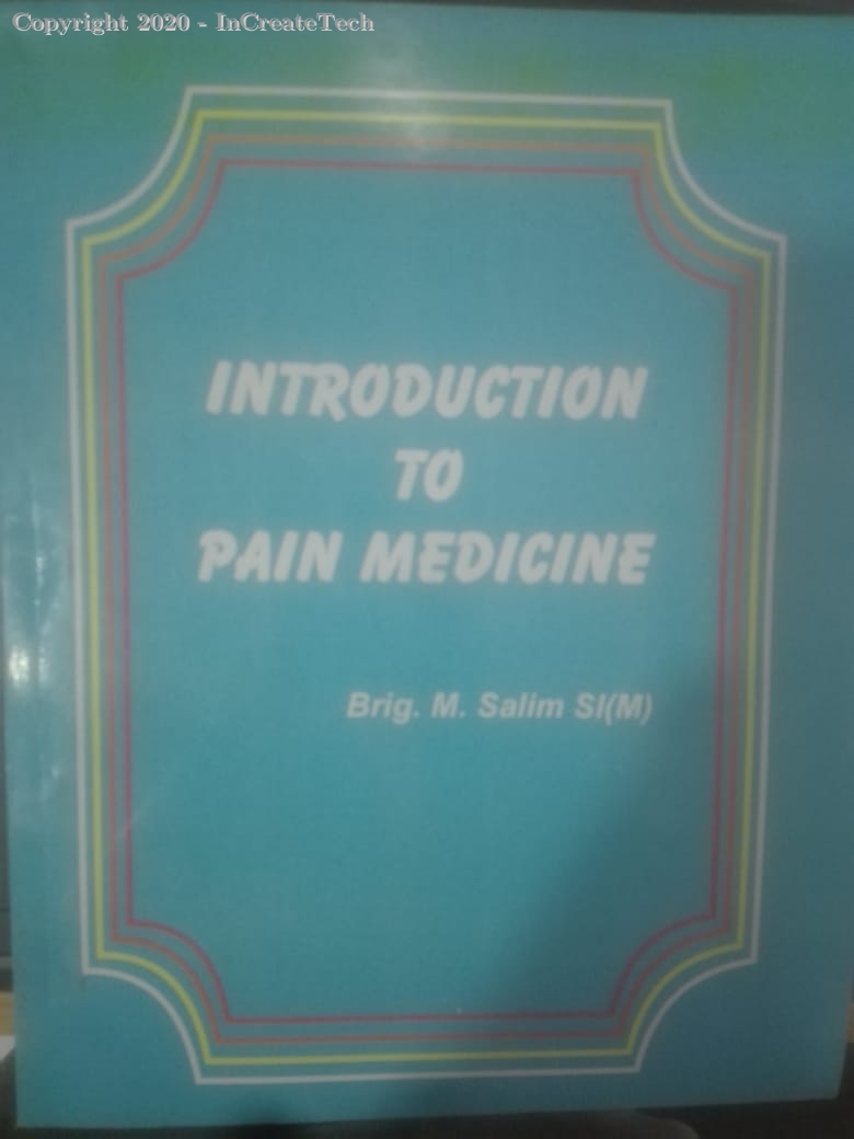 introduction to pain medicine, 1e