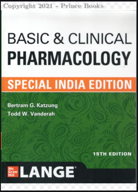 BASIC & CLINICAL PHARMACOLOGY SPECIAL INDIA EDITION, 15E