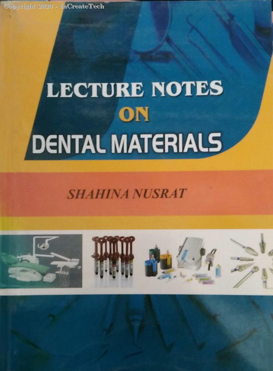 lecture notes on dental materials