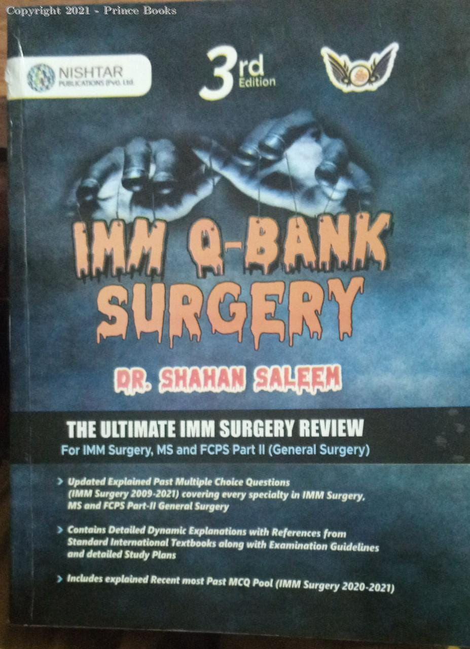 IMM Q-bank Surgery, 3