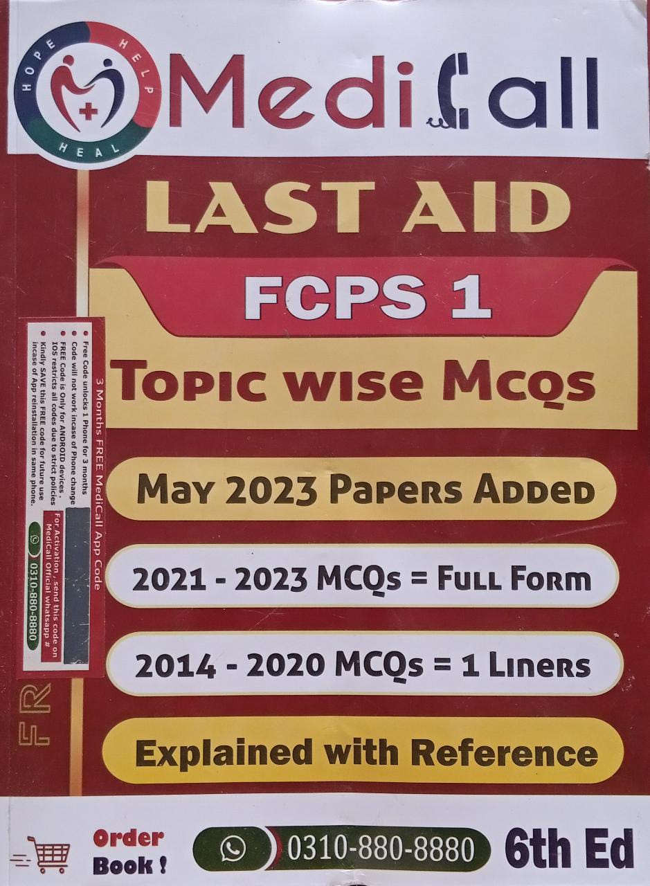 MEDI CALL LAST AID FCPS 1 TOPIC WISE MCQS, 6E