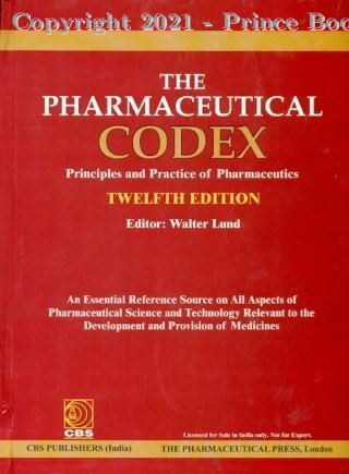 the pharmaceutical codex 2 VOL SET