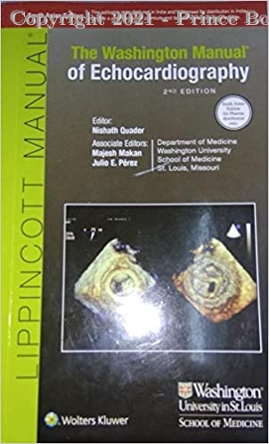 the washington manual of echocardiography, 2e