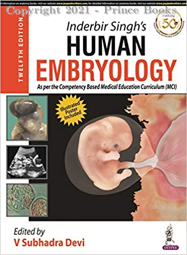 Inderbir Singh's Human Embryology, 12e