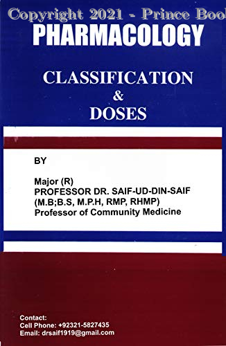 PHARMACOLOGY CLASSIFICATION & DOSES