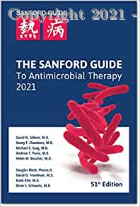 THE SANFORD GUIDE TO ANTIMICROBIAL THERAPY 2021, 51e