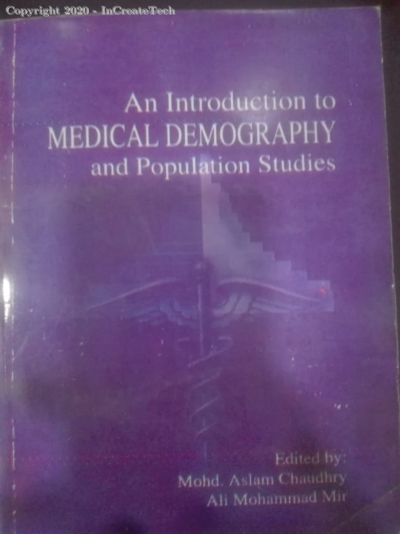 an introduction to medical demography and population studies, 1e