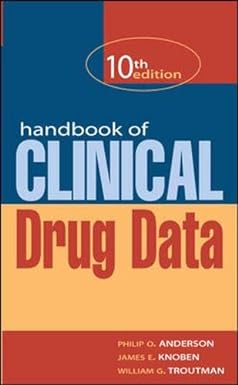 Handbook of Clinical Drug Data 2vol set, 10e
