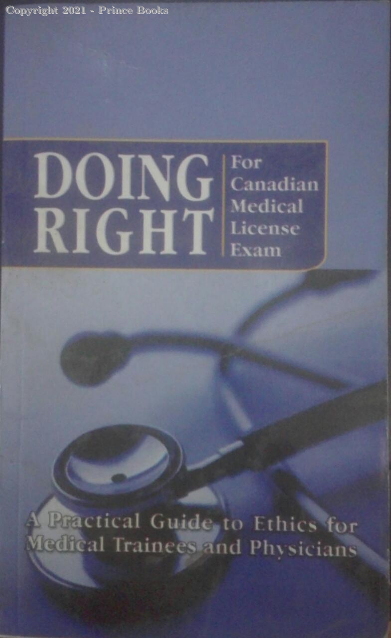 doing right for canadian medical license exam, 2e