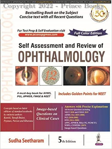 Self Assessment and Review of Ophthalmology, 5e